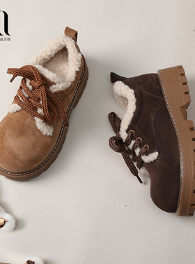 BAKERLOOBAKERLOO绒绒厚底博肯女靴YT223