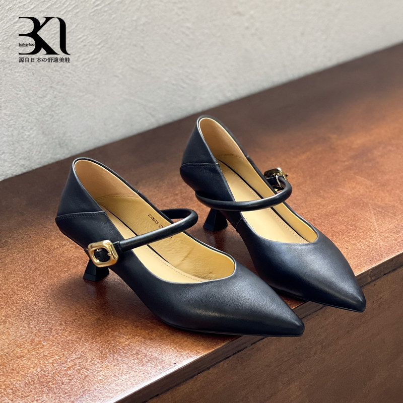 BAKERLOO玛丽珍高跟女鞋