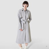 飒飒 Lilac TC6 小着暖冬 衬衫 丁香灰色 长款 新色 Ash 型风衣