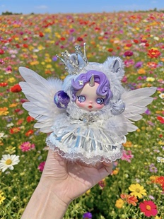 泡泡玛特skullpanda小马宝莉联名款娃衣Sp衣服珍奇柔柔翅膀连衣裙