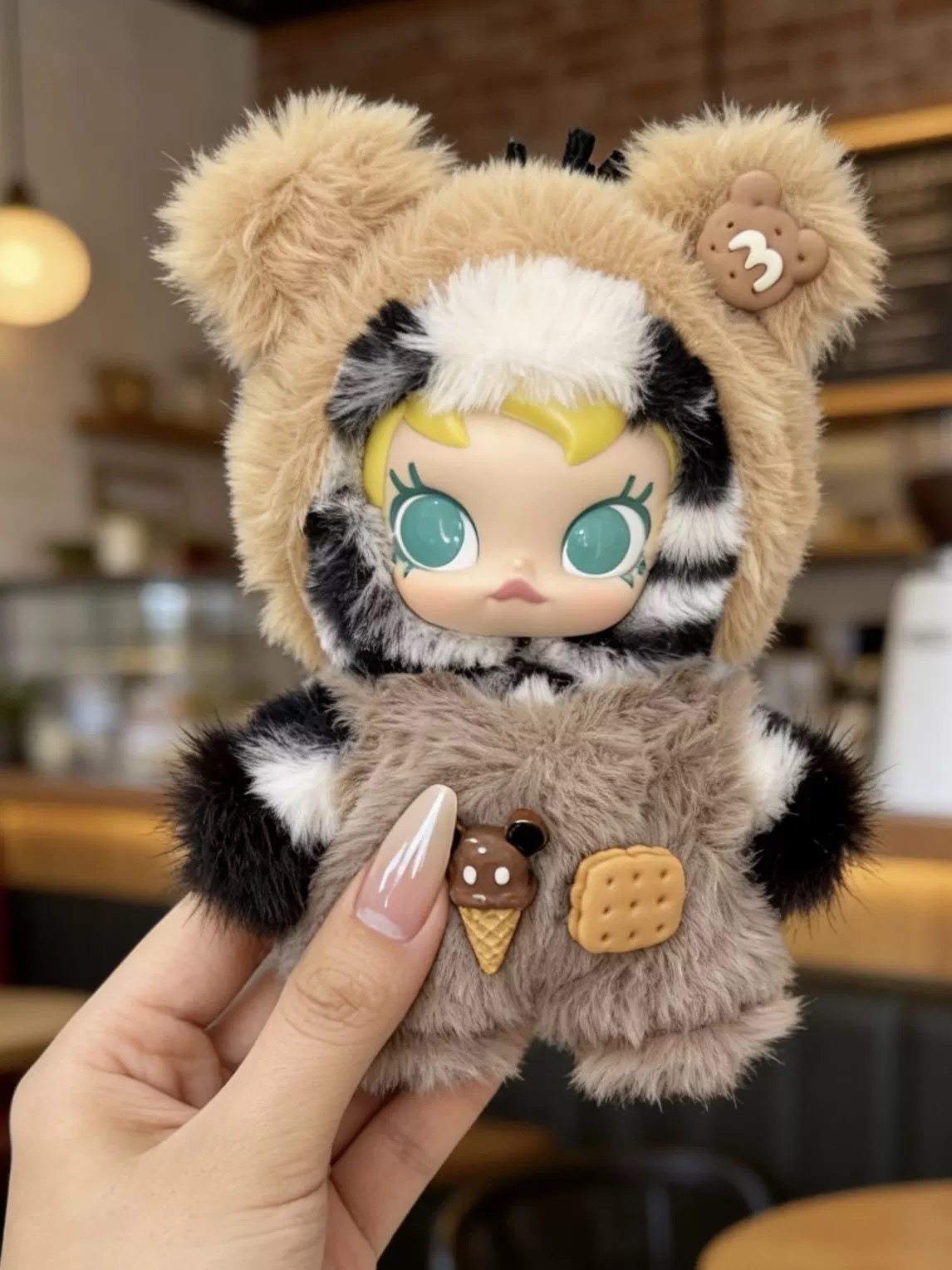 泡泡玛特马力全开茉莉molly收款开心马娃衣帽子新年搪胶10cm衣服,模玩/动漫/周边/娃圈三坑/桌游,棉花娃娃/毛绒玩具娃衣,淘宝优惠券,粉丝福利购,淘宝优惠卷