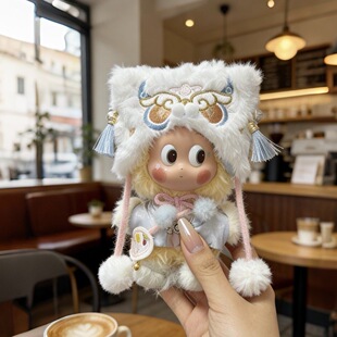 新款马力全开星星人心愿马娃衣新年喜庆新春搪胶毛绒10cm新春套装