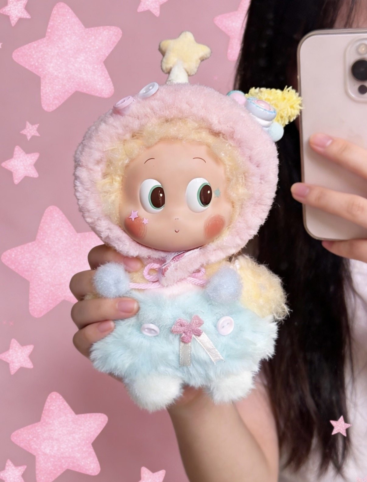 泡泡玛特马力全开星星人心愿马娃衣搪胶毛绒可爱着替套装公仔衣服,模玩/动漫/周边/娃圈三坑/桌游,棉花娃娃/毛绒玩具娃衣,淘宝优惠券,粉丝福利购,淘宝优惠卷