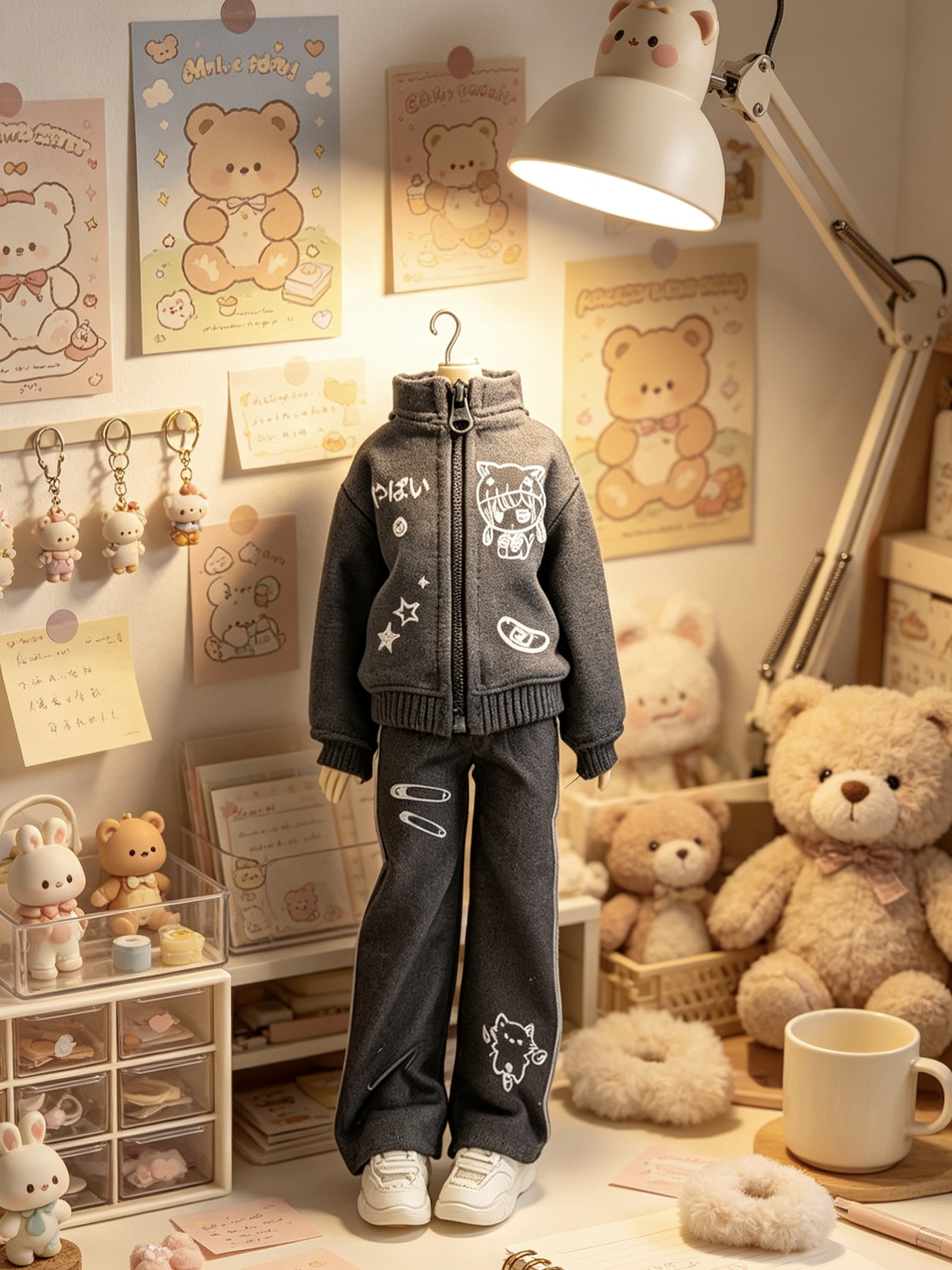 bjd4分娃衣四分BJD6分娃衣套装ob22/ob24 azone上衣加裤子外套图片