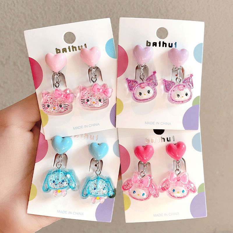 2025新款卡通库洛米儿童无痛耳夹