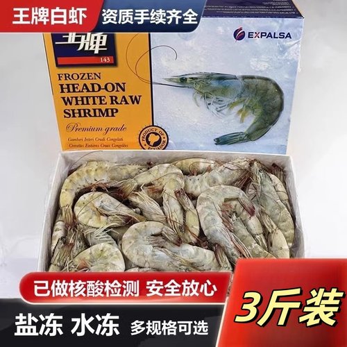 南美厄瓜多尔白虾大虾海虾