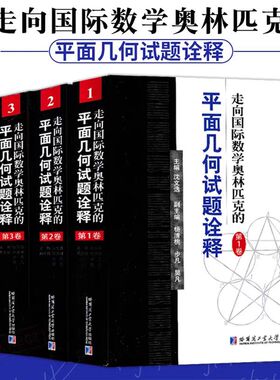 全套4册 走向国际数学奥林匹克的平面几何试题诠释 第1-4卷  沈文选 主编 全国高中数学竞赛CMO IMO试题精选答案解析解题技巧书籍