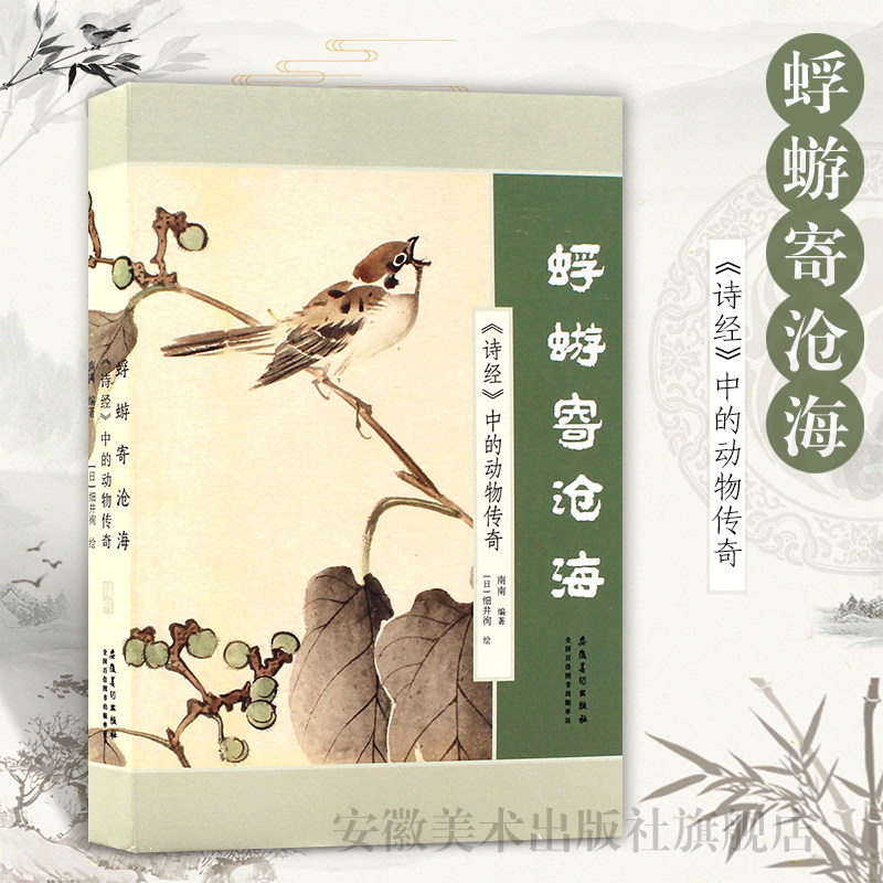 蜉蝣寄沧海 诗经中的动物传奇 南南编中国传统文化古诗词艺术画册诗经中的鸟兽鱼虫画集图解 安徽美术出版社