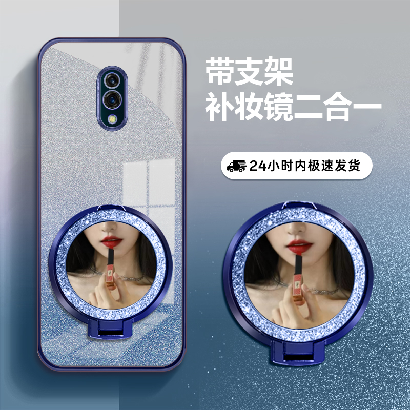 适用OPPOK3防摔手机壳补妆镜支架