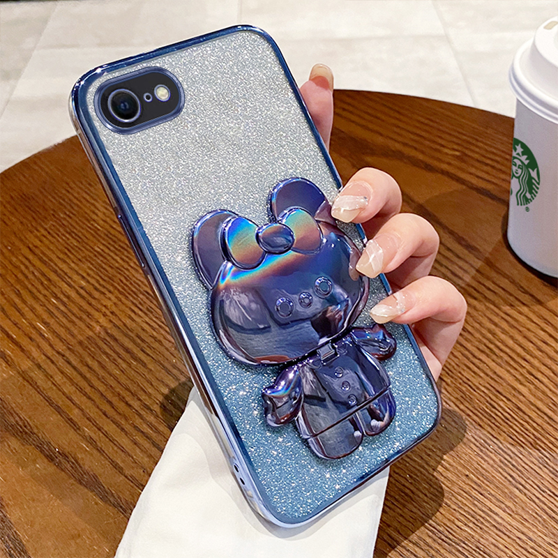 适用苹果se2防摔软手机壳钢化膜