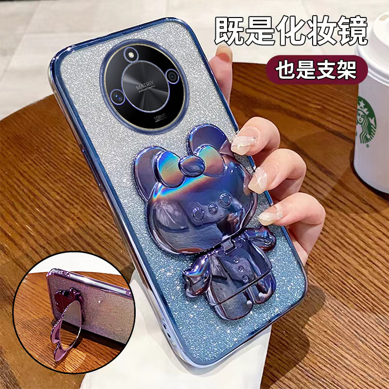 适用荣耀x9cSmart硅胶壳送钢化膜