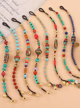 藏系手链手饰品民族风尼泊尔珠小众双层编织复古藏族女设计个性