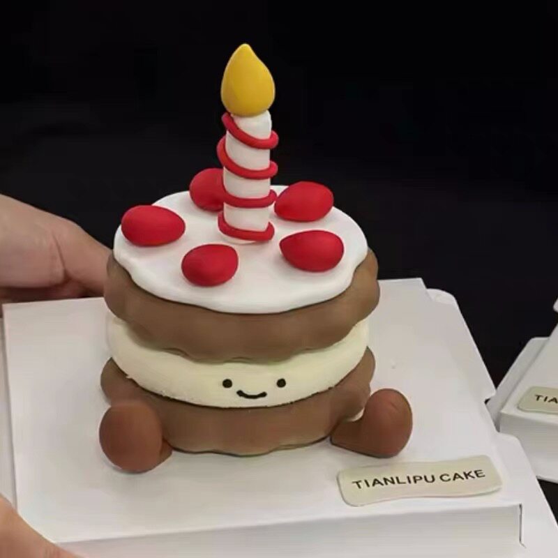 网红创意jellycat小饼干可爱生日蛋糕装饰蜡烛小脚丫甜品烘焙插件