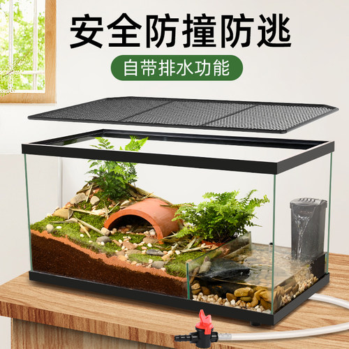 乌龟生态水陆缸玻璃缸黄缘专用