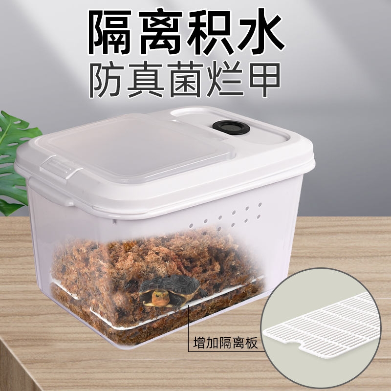 黄缘龟专用冬眠箱带温湿度计