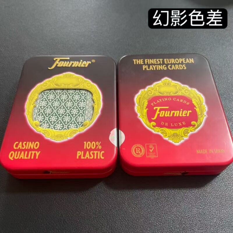 一副正品原装西班牙进口福尼尔PVC扑克幻影色差魔术表演塑料牌