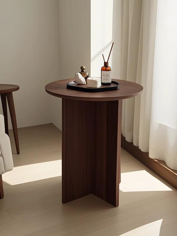 中世纪边桌三角形储物架沙发边柜客厅家庭小公寓咖啡桌角桌床头柜