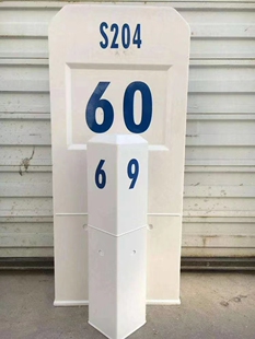 玻璃钢里程碑标志桩百米桩交通设施公路界碑公里桩路口反光警示柱