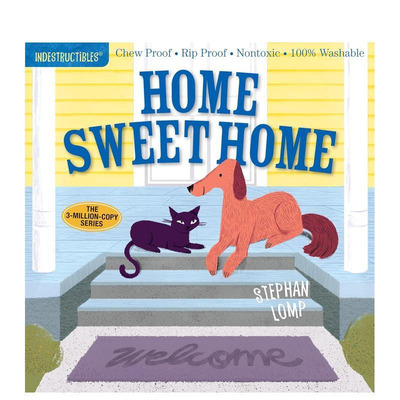 【预售】咬咬书：温馨的家 Indestructibles: Home Sweet Home 英文儿童趣味互动绘本 英语早教进口书