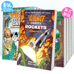 【现货多册选拍】英文儿童科普漫画Science Comics系列 动物天文人体化学电学机械等科学百科知识 英语拓展科普故事绘本 进口童书