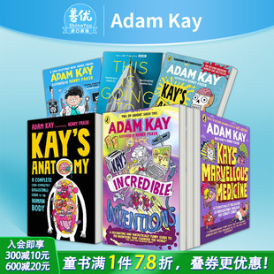 神奇药学Kay’s 亚当·凯幽默儿童科普英文书 神奇发现 选拍 十岁儿科医生德克斯特 Kay多款 凯 Adam Incredible 解剖学 现货