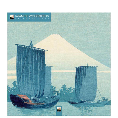 【预售】日本木版画 2027年挂历（艺术日历） Japanese Woodblocks Wall Calendar 2027 (Art Calendar) 原版日历 正版进口书