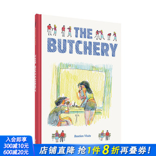 Vivès The Butchery屠场 进口图书 波丽娜作者Bastien 巴斯蒂安·维韦斯BD漫画英文原版 爱情分手幽默治愈 现货