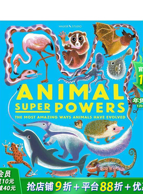 【预售】英文原版 Animal Super Powers 精装 动物进化 8岁+ 少儿科普绘本图画书 22年11月新品