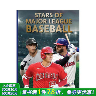 Stars 英文小说故事 预售 英语拓展阅读进口书 Baseball 美国职业棒球大联盟明星 League Major