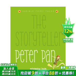 【预售】【故事大师有声读物】彼得潘【The Storyteller】Peter Pan :Listen to the sound fairytales英文儿童故事插图绘本进口书