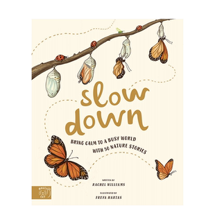 【现货】英文原版 Slow Down 放慢脚步 感受自然 治愈正念 6岁以上 艺术插画 英语儿童进口绘本 善优童书