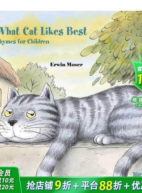 【预售】猫最喜欢什么 What Cat Likes Best 英文儿童插画故事绘本 进口童书