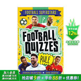 【预售】英文原版 足球明星特辑：你应该了解的足球规则Football Superstars:Football Quizzes Rule 6岁+儿童英语初级