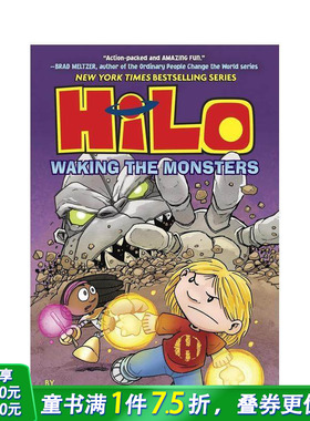 【预售】希罗漫画系列 4：唤醒怪兽 Hilo 4: Waking The Monsters 原版英文儿童漫画