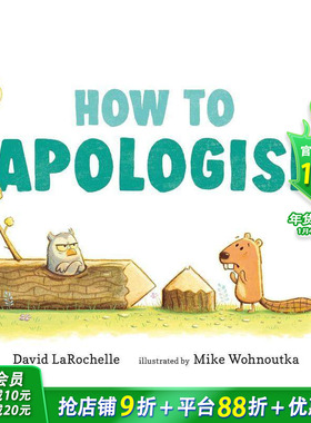 【预售】如何道歉 How to Apologise 英文儿童插画故事绘本 进口童书