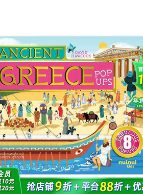 【预售】【古文明立体书】古希腊立体书 【Ancient Civilisations Pop-Ups】Ancient Greece Pop-Ups英文儿童立体趣味绘本进口书