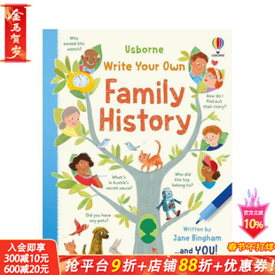 【预售】我的家史我来写 Write Your Own Family History 英文儿童趣味互动绘本 英语早教进口书