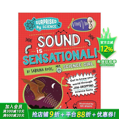 【预售】【科学惊奇录】声音魔法王国 【Surprised by Science】Sound is Sensational! 百科知识科普 英文儿童插画绘本 进口童书