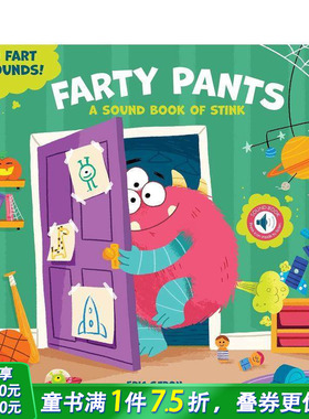 【现货】【发声书】屁屁裤：小怪兽的臭臭书 聆听10种屁声 Farty Pants: A Stinky Book of Monsters 英文儿童趣味互动书