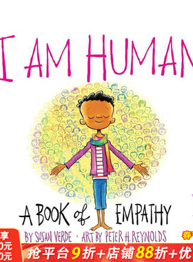 【预售】【成长能量】人类共同体：共情教育 I Am Human: A Book of Empathy 英文儿童插画故事绘本 进口童书 SEL启蒙