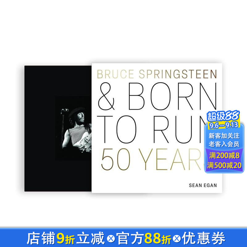 【预售】布鲁斯·斯普林斯汀与生来奔跑:50年 Bruce Springsteen and Born to Run: 50 Years 原版英文音乐 正版进口书