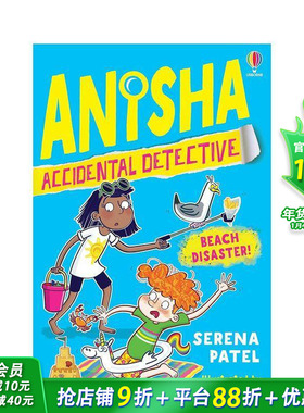 【预售】【意外侦探阿妮莎】#7海滩危情 Anisha， Accidental Detective侦探推理章节小说 英文儿童桥梁章节故事书 英语拓展阅读