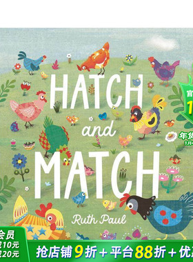 【预售】孵化和匹配：春季寻宝记 Hatch and Match: A Springtime Seek-And-Find Book 英文儿童趣味英语早教绘本 进口童书