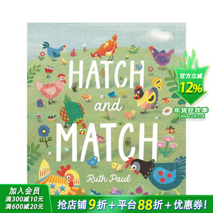 【预售】孵化和匹配：春季寻宝记 Hatch and Match: A Springtime Seek-And-Find Book 英文儿童趣味英语早教绘本 进口童书