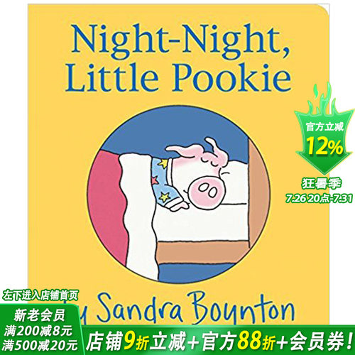 【预售】【Little Pookie】Night-Night，【小布奇】晚安 英文儿童绘本适合0-3岁【善优童书】