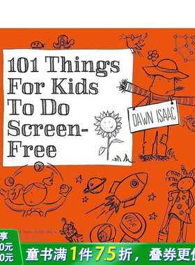 【现货】101件让孩子不用看手机屏幕做的事情 101 Things for Kids 英文儿童活动书【善优童书】