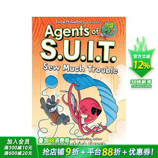 【预售】【调查员:西装特工】卷4:麻烦多多 Investigators: Agents of S.U.I.T. 英文儿童漫画故事 英语拓展阅读进口书