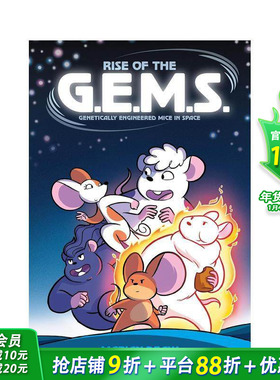 【预售】【太空基因工程小鼠】G.E.M.S. 的崛起(平装) Genetically Engineered Mice in Space英文儿童漫画故事书 英语拓展阅读
