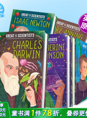 【多册选拍】伟大科学家：达尔文/牛顿/伽利略/达·芬奇/居里等 名人故事Great Scientists: Charles Darwin 英文儿童绘本进口书