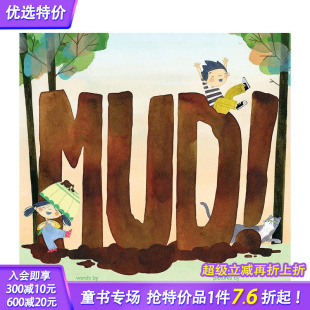 英文原版 进口图书籍 Mud 押韵英语阅读 Jen 户外乐趣 泥 英文儿童绘本故事 正版 Corace 预售